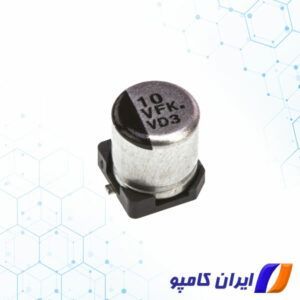 خازن الکترولیتی آلومینیومی | خازن الکترولیتی smd | خازن آلومینیومی smd | خازن الکترولیتی | قیمت خازن الکترولیتی | خازن الکترولیتی خرید | خرید خازن الکترولیتی | خرید خازن آلومینیومی | خازن الکترولیتی ولتاژ بالا | خرید خازن الکترولیتی آلومینیومی | EEEFK1V100AR | خازن 10 میکرو فاراد | خازن 10uf